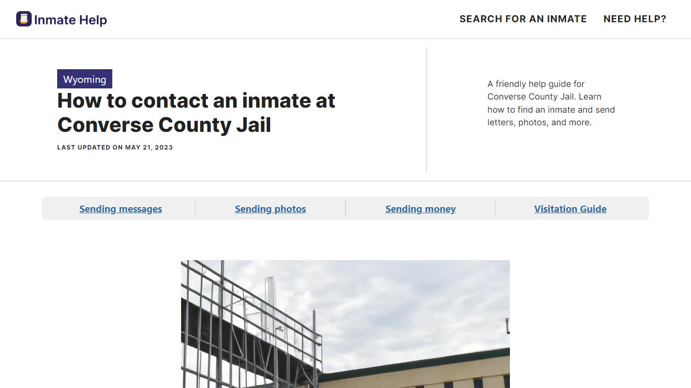 How to contact an inmate at Converse County Jail - Inmate Help